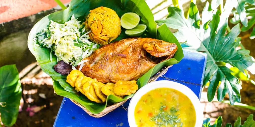 La cocina caribe un lugar influenciado por varias culturas.​